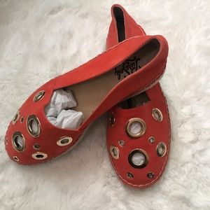 Orange Pure Sole flats women’s size 7.5